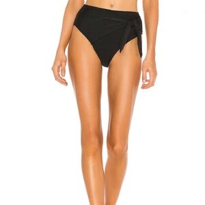 House of Harlow 1960 / NWOT, Darian High Waist Bikini Bottom, Black / Si…
